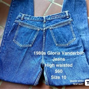 1980s Gloria. Vanderbilt